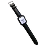 光面皮革錶帶，適用於 Apple Watch Series，7 41mm / 6&SE&5&4 40mm / 3&2&1 38mm，7 45mm / 6&SE&5&4 44mm / 3&2&1 42mm