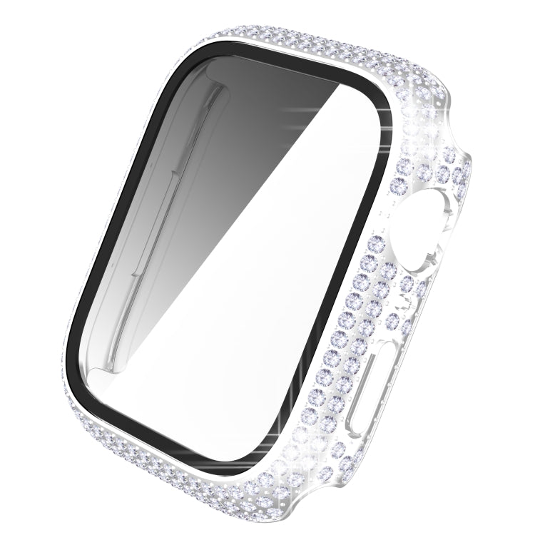 鑽石 PC + 強化玻璃錶殼，適用於 Apple Watch Series 7 41mm，7 45mm