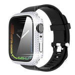 鑽石 PC + 強化玻璃錶殼，適用於 Apple Watch Series 7 41mm，7 45mm