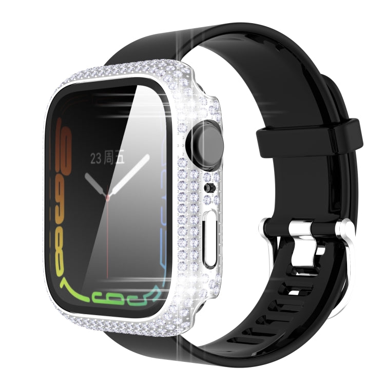 鑽石 PC + 強化玻璃錶殼，適用於 Apple Watch Series 7 41mm，7 45mm