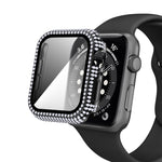 鑽石 PC + 強化玻璃錶殼，適用於 Apple Watch Series 6&SE&5&4 40mm，6&SE&5&4 44mm