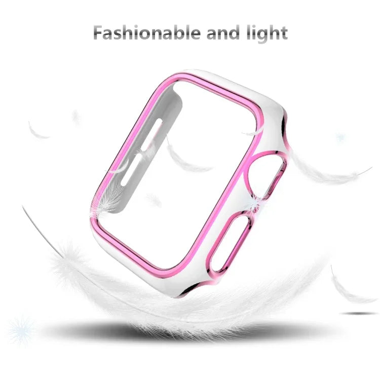 雙色電鍍 PC 錶殼，適用於 Apple Watch Series 6&SE&5&4 40mm，6&SE&5&4 44mm