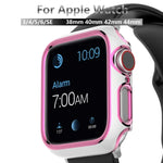 雙色電鍍 PC 錶殼，適用於 Apple Watch Series 6&SE&5&4 40mm，6&SE&5&4 44mm