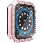 雙排鑽石 PC+強化玻璃錶殼，適用於 Apple Watch Series 6&SE&5&4 40mm，6&SE&5&4 44mm，6&SE&5&4 40mm / 3&2&1 38mm