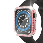 雙排鑽石 PC+強化玻璃錶殼，適用於 Apple Watch Series 6&SE&5&4 40mm，6&SE&5&4 44mm，6&SE&5&4 40mm / 3&2&1 38mm