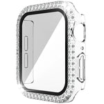 雙排鑽石 PC+強化玻璃錶殼，適用於 Apple Watch Series 6&SE&5&4 40mm，6&SE&5&4 44mm，6&SE&5&4 40mm / 3&2&1 38mm