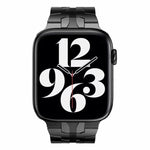 蝴蝶扣金屬錶帶，適用於 Apple Watch Series，7 41mm / 6&SE&5&4 40mm / 3&2&1 38mm，7 45mm / 6&SE&5&4 44mm / 3&2&1 42mm