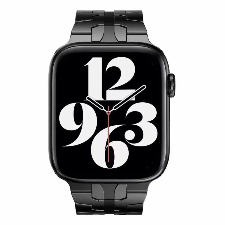 蝴蝶扣金屬錶帶，適用於 Apple Watch Series，7 41mm / 6&SE&5&4 40mm / 3&2&1 38mm，7 45mm / 6&SE&5&4 44mm / 3&2&1 42mm