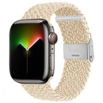 尼龍編織錶帶，適用於Apple Watch Series，7 41mm / 6&SE&5&4 40mm / 3&2&1 38mm，7 45mm / 6&SE&5&4 44mm / 3&2&1 42mm