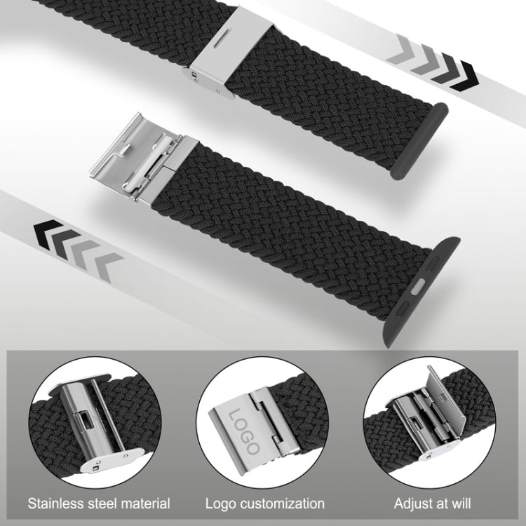 尼龍編織錶帶，適用於Apple Watch Series，7 41mm / 6&SE&5&4 40mm / 3&2&1 38mm，7 45mm / 6&SE&5&4 44mm / 3&2&1 42mm