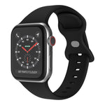 蝴蝶扣矽膠錶帶，尺寸：S，適用於Apple Watch Series，7 41mm / 6&SE&5&4 40mm / 3&2&1 38mm