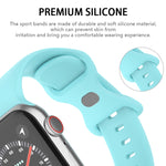 蝴蝶扣矽膠錶帶，尺寸：S，適用於Apple Watch Series，7 41mm / 6&SE&5&4 40mm / 3&2&1 38mm