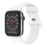 蝴蝶扣矽膠錶帶，尺寸：L，適用於Apple Watch Series，7 41mm / 6&SE&5&4 40mm / 3&2&1 38mm