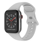 蝴蝶扣矽膠錶帶，尺寸：L，適用於Apple Watch Series，7 41mm / 6&SE&5&4 40mm / 3&2&1 38mm