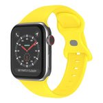 蝴蝶扣矽膠錶帶，尺寸：L，適用於Apple Watch Series，7 41mm / 6&SE&5&4 40mm / 3&2&1 38mm