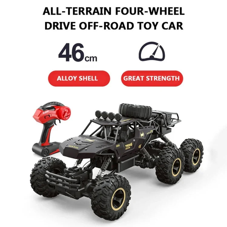 4WD 超大合金六輪車遙控車，（黑色），（金色）