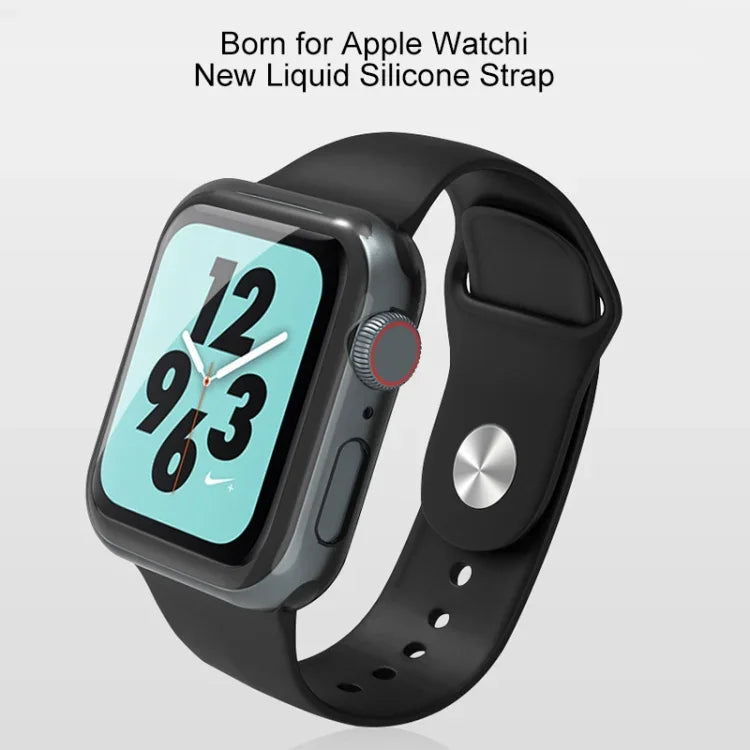 Mutural 液態矽膠錶帶，適用於 Apple Watch Series 7 41mm / 6 & SE & 5 & 4 40mm / 3 & 2 & 1 38mm，適用於 Apple Watch Ultra 49mm / Series 8&7 45mm / SE 2&6&SE&5&4 44mm / 3&2&1 42mm