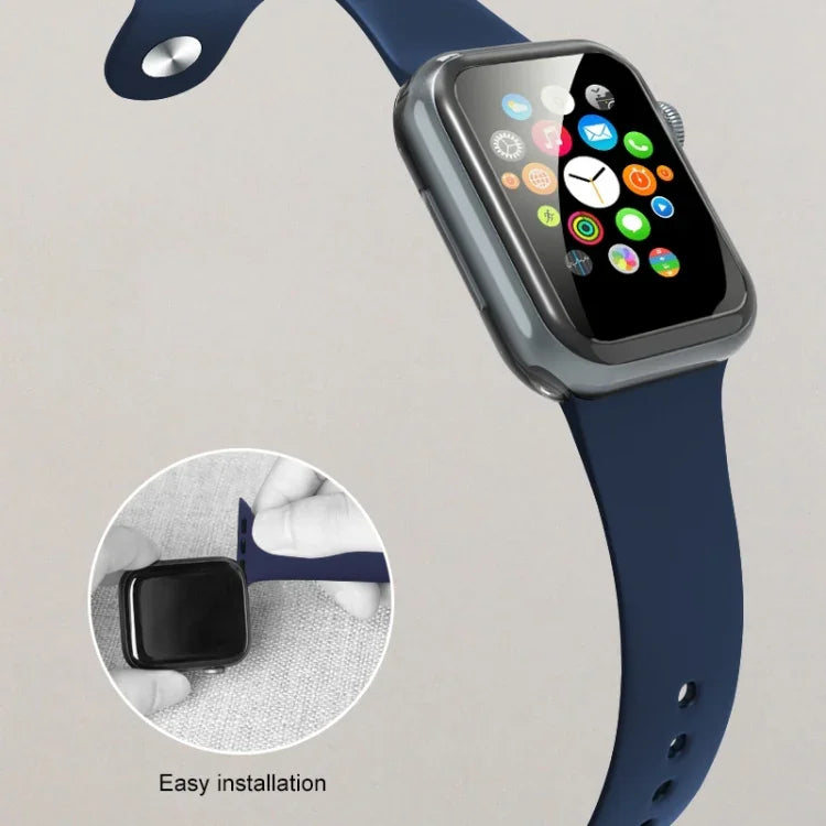 Mutural 液態矽膠錶帶，適用於 Apple Watch Series 7 41mm / 6 & SE & 5 & 4 40mm / 3 & 2 & 1 38mm，適用於 Apple Watch Ultra 49mm / Series 8&7 45mm / SE 2&6&SE&5&4 44mm / 3&2&1 42mm