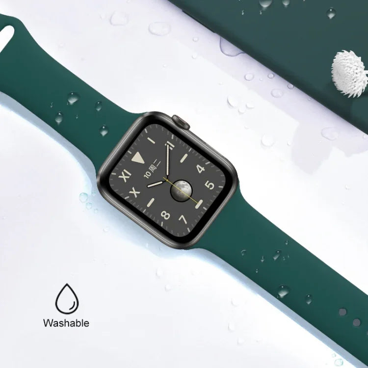 Mutural 液態矽膠錶帶，適用於 Apple Watch Series 7 41mm / 6 & SE & 5 & 4 40mm / 3 & 2 & 1 38mm，適用於 Apple Watch Ultra 49mm / Series 8&7 45mm / SE 2&6&SE&5&4 44mm / 3&2&1 42mm