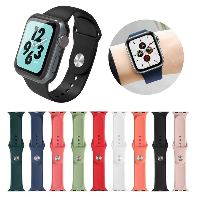 Mutural 液態矽膠錶帶，適用於 Apple Watch Series 7 41mm / 6 & SE & 5 & 4 40mm / 3 & 2 & 1 38mm，適用於 Apple Watch Ultra 49mm / Series 8&7 45mm / SE 2&6&SE&5&4 44mm / 3&2&1 42mm