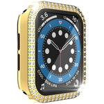 雙排鑽石 PC+強化玻璃錶殼，適用於 Apple Watch Series，3&2&1 38mm，3&2&1 42mm
