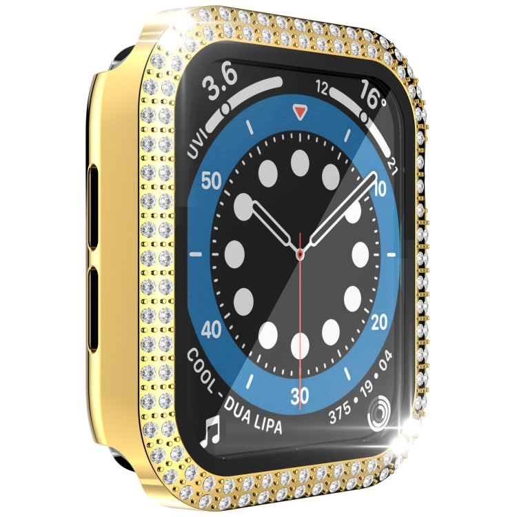 雙排鑽石 PC+強化玻璃錶殼，適用於 Apple Watch Series，3&2&1 38mm，3&2&1 42mm