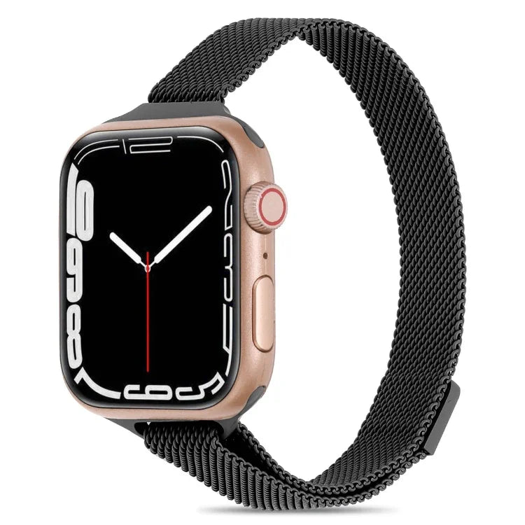 米蘭小腰圍錶帶，適用於 Apple Watch Series，7 41mm / 6&SE&5&4 40mm / 3&2&1 38mm，7 45mm / 6&SE&5&4 44mm / 3&2&1 42mm