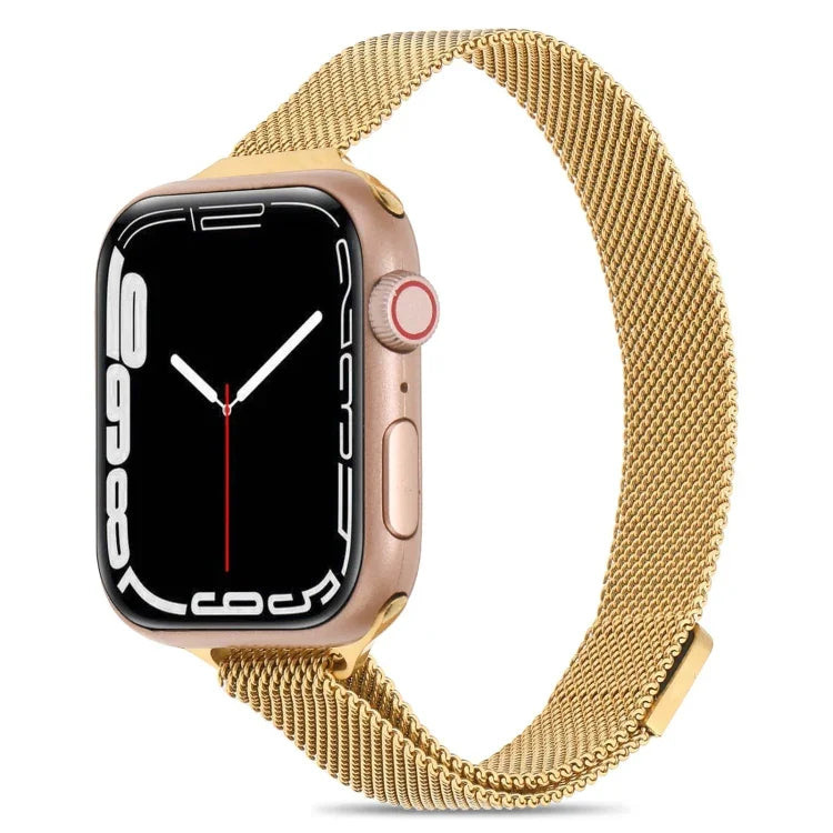 米蘭小腰圍錶帶，適用於 Apple Watch Series，7 41mm / 6&SE&5&4 40mm / 3&2&1 38mm，7 45mm / 6&SE&5&4 44mm / 3&2&1 42mm