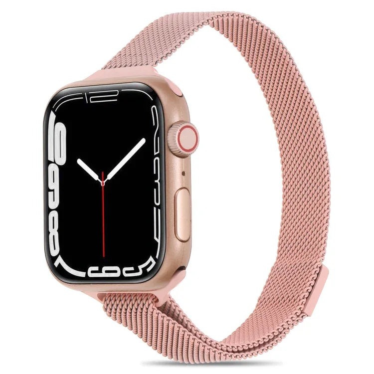 米蘭小腰圍錶帶，適用於 Apple Watch Series，7 41mm / 6&SE&5&4 40mm / 3&2&1 38mm，7 45mm / 6&SE&5&4 44mm / 3&2&1 42mm