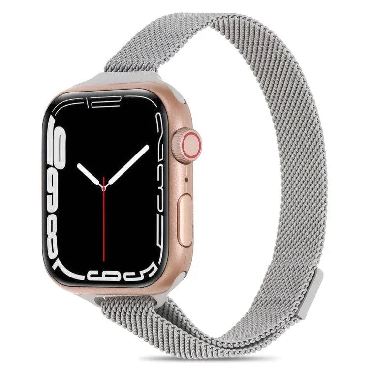 米蘭小腰圍錶帶，適用於 Apple Watch Series，7 41mm / 6&SE&5&4 40mm / 3&2&1 38mm，7 45mm / 6&SE&5&4 44mm / 3&2&1 42mm