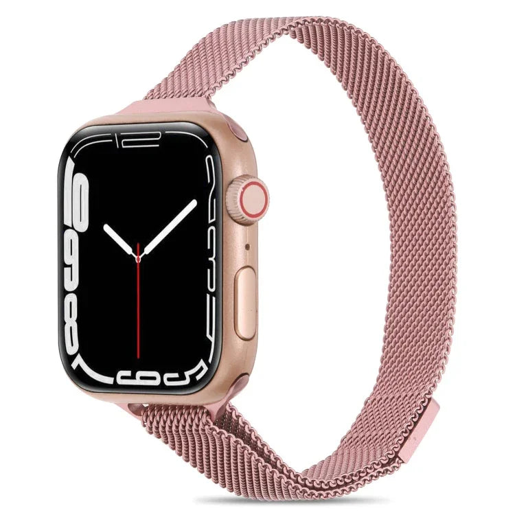 米蘭小腰圍錶帶，適用於 Apple Watch Series，7 41mm / 6&SE&5&4 40mm / 3&2&1 38mm，7 45mm / 6&SE&5&4 44mm / 3&2&1 42mm