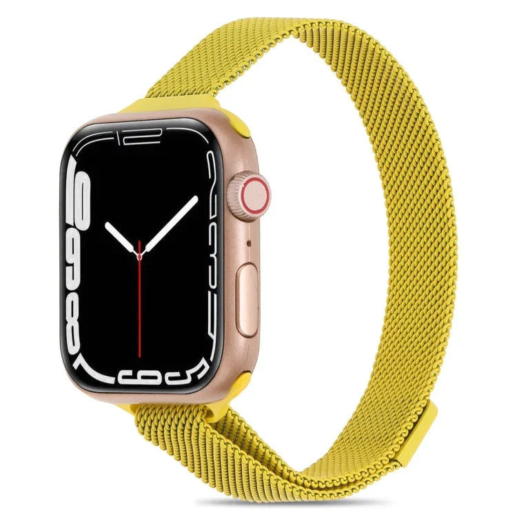米蘭小腰圍錶帶，適用於 Apple Watch Series，7 41mm / 6&SE&5&4 40mm / 3&2&1 38mm，7 45mm / 6&SE&5&4 44mm / 3&2&1 42mm