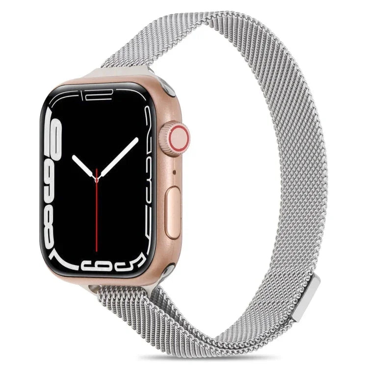 米蘭小腰圍錶帶，適用於 Apple Watch Series，7 41mm / 6&SE&5&4 40mm / 3&2&1 38mm，7 45mm / 6&SE&5&4 44mm / 3&2&1 42mm