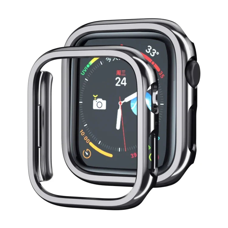電鍍PC鏤空錶殼，適用於Apple Watch Series 9 / 8 / 7 41mm，適用於Apple Watch Series 9 / 8 / 7 45mm