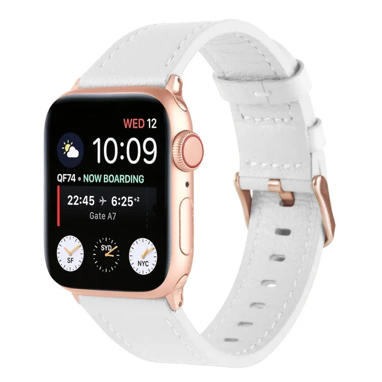 小腰真皮錶帶，適用於Apple Watch Series，7 41mm / 6&SE&5&4 40mm / 3&2&1 38mm，7 45mm / 6&SE&5&4 44mm / 3&2&1 42mm