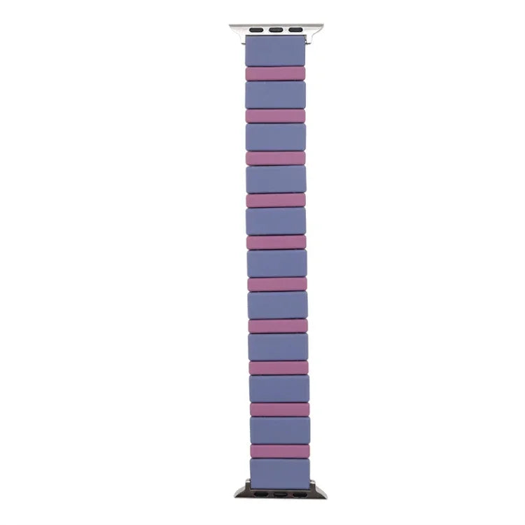 矽膠拼接錶帶，適用於Apple Watch Series，7 41mm / 6&SE&5&4 40mm / 3&2&1 38mm，7 45mm / 6&SE&5&4 44mm / 3&2&1 42mm