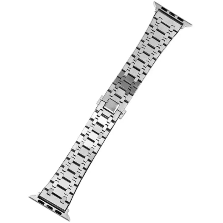 橡木三股金屬錶帶，適用於Apple Watch Series，7 41mm / 6&SE&5&4 40mm / 3&2&1 38mm，7 45mm / 6&SE&5&4 44mm / 3&2&1 42mm