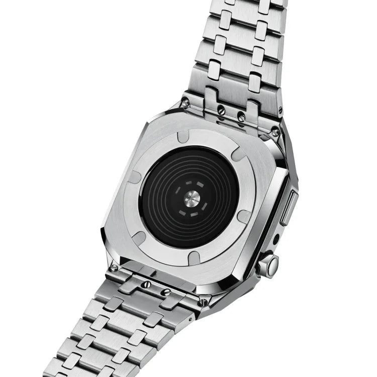 一體成型橡木金屬錶帶 + 錶殼，適用於Apple Watch Series，適用於Apple Watch Series 6&SE&5&4 44mm