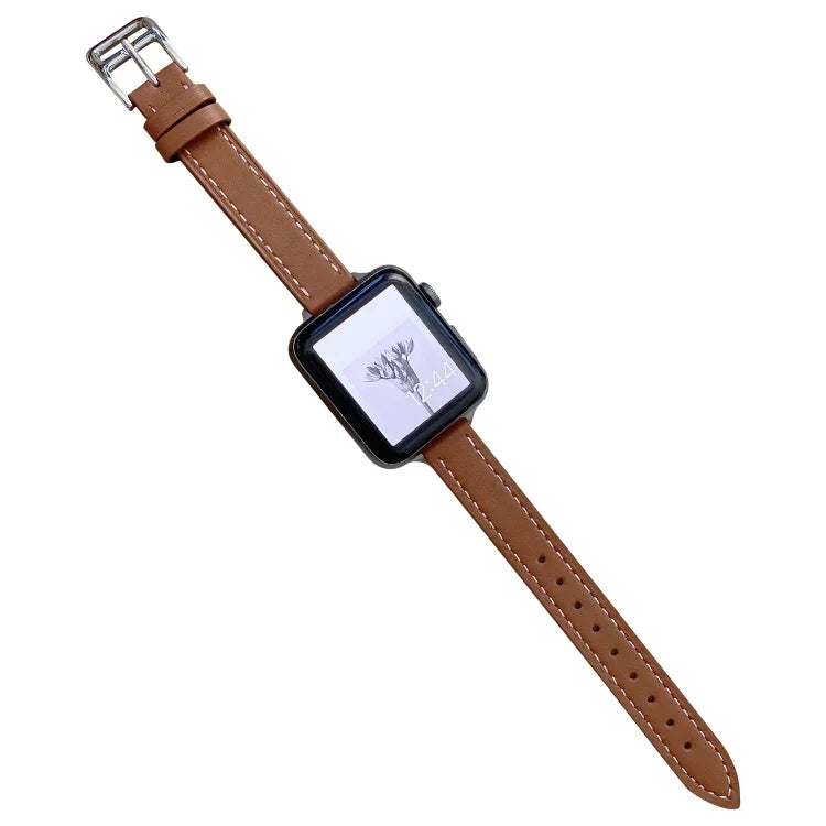 素面皮革錶帶，適用於Apple Watch Series，7 41mm / 6&SE&5&4 40mm / 3&2&1 38mm，7 45mm / 6&SE&5&4 44mm / 3&2&1 42mm