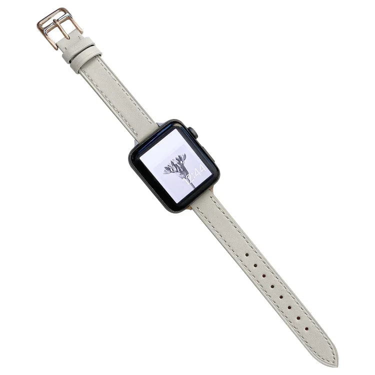 素面皮革錶帶，適用於Apple Watch Series，7 41mm / 6&SE&5&4 40mm / 3&2&1 38mm，7 45mm / 6&SE&5&4 44mm / 3&2&1 42mm