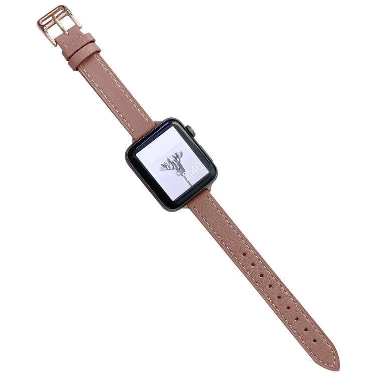素面皮革錶帶，適用於Apple Watch Series，7 41mm / 6&SE&5&4 40mm / 3&2&1 38mm，7 45mm / 6&SE&5&4 44mm / 3&2&1 42mm