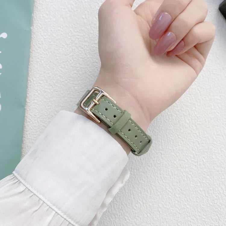 素面皮革錶帶，適用於Apple Watch Series，7 41mm / 6&SE&5&4 40mm / 3&2&1 38mm，7 45mm / 6&SE&5&4 44mm / 3&2&1 42mm