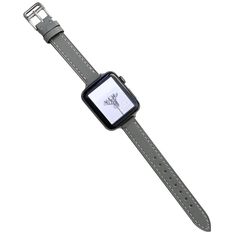 素面皮革錶帶，適用於Apple Watch Series，7 41mm / 6&SE&5&4 40mm / 3&2&1 38mm，7 45mm / 6&SE&5&4 44mm / 3&2&1 42mm