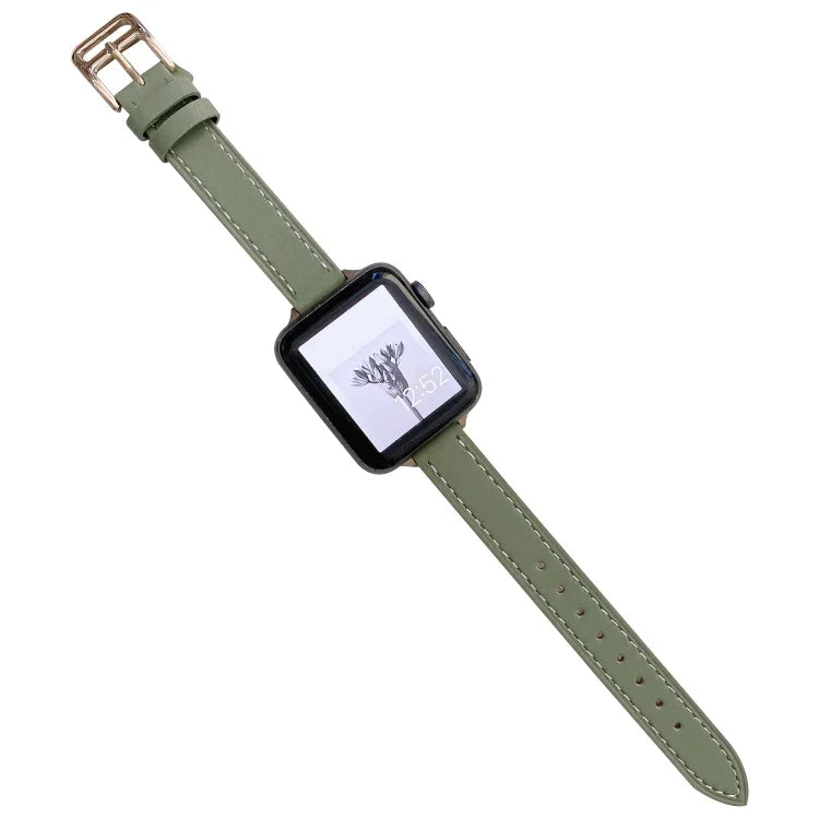 素面皮革錶帶，適用於Apple Watch Series，7 41mm / 6&SE&5&4 40mm / 3&2&1 38mm，7 45mm / 6&SE&5&4 44mm / 3&2&1 42mm