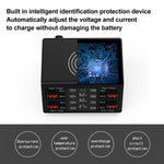 838w 9 合 1 100W 4 PD 3.0 USB-C / Type-C + 4 QC 3.0 USB 埠智能數字顯示無線充電器，EU 插頭，美國插頭，英國插頭，澳洲插頭
