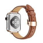 修身蝴蝶扣錶帶，適用於Apple Watch Series，7 41mm / 6&SE&5&4 40mm / 3&2&1 38mm