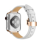 修身蝴蝶扣錶帶，適用於Apple Watch Series，7 41mm / 6&SE&5&4 40mm / 3&2&1 38mm