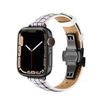 修身蝴蝶扣錶帶，適用於Apple Watch Series，7 41mm / 6&SE&5&4 40mm / 3&2&1 38mm
