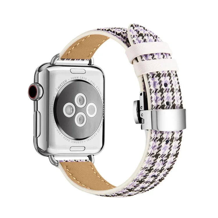 修身蝴蝶扣錶帶，適用於Apple Watch Series，7 41mm / 6&SE&5&4 40mm / 3&2&1 38mm