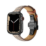 修身蝴蝶扣錶帶，適用於Apple Watch Series，7 41mm / 6&SE&5&4 40mm / 3&2&1 38mm